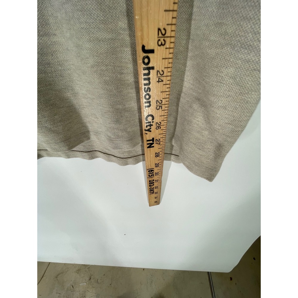 Polo Ralph Lauren Mens Shirt XXL Custom Slim Fit Tan‎ Heather Pony Logo - Picture 3 of 8
